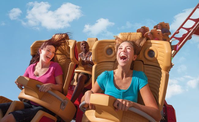 Paseo divertido con amigos